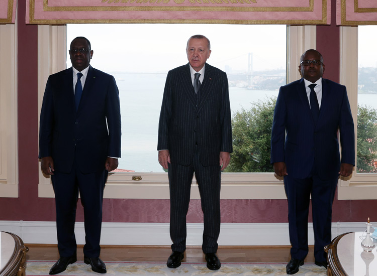 Cumhurbaşkanı Erdoğan, Gine Bissau Cumhurbaşkanı Embalo ve Senegal Cumhurbaşkanı Sall ile görüştü