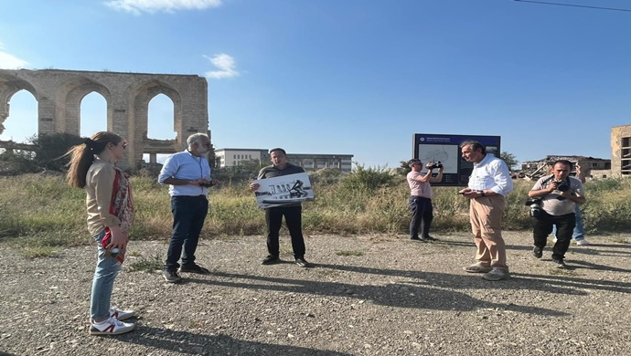 A group of journalists from the United States visited Aghdam