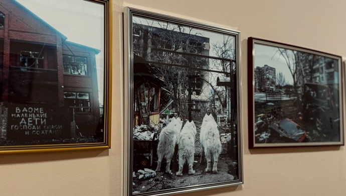 Moskova’da Birleşik Rusya üyeleri, II. Dünya Savaşı’nın sonuna adanmış bir fotoğraf sergisi açtı