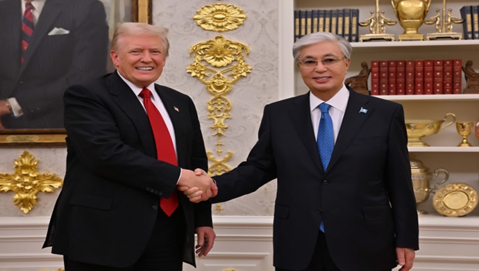 Cumhurbaşkanı Kasım-Jomart Tokayev, ABD Başkanı Donald Trump ile görüştü