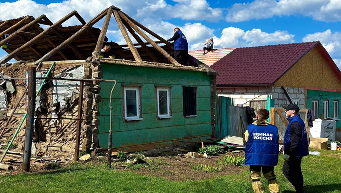 Birleşik Rusya gönüllüleri, Kursk sınır bölgesinde 125’ten fazla alanı restore etti