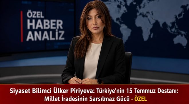 Siyaset Bilimci Ülker Piriyeva: Türkiye’nin 15 Temmuz Destanı: Millet İradesinin Sarsılmaz Gücü – ÖZEL