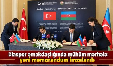Diaspor əməkdaşlığında mühüm mərhələ: yeni memorandum imzalanıb