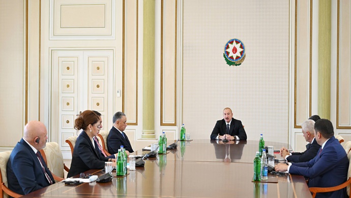 Ilham Aliyev receives security officials of the OTS member states