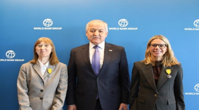 Ceremony for the presentation of state awards of the Republic of Tajikistan to representatives of the World Bank