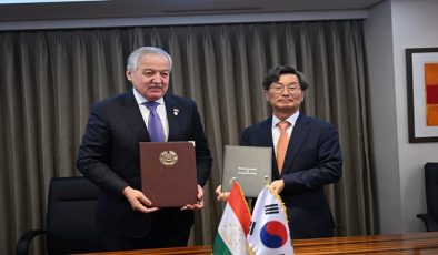 Signing сeremony for new cooperation documents between Tajikistan and Korea