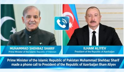 Prime Minister of the Islamic Republic of Pakistan Muhammad Shehbaz Sharif made a phone call to President of the Republic of Azerbaijan Ilham Aliyev