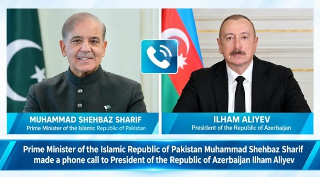 Prime Minister of the Islamic Republic of Pakistan Muhammad Shehbaz Sharif made a phone call to President of the Republic of Azerbaijan Ilham Aliyev