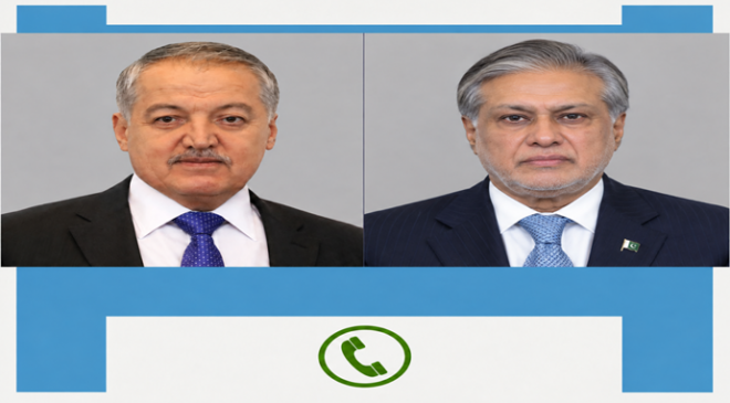 Telephone conversation between the Foreign Ministers of Tajikistan and Pakistan