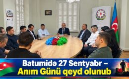 Batumidə 27 Sentyabr – Anım Günü qeyd olunub