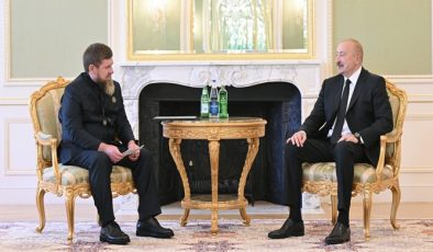 İlham Əliyev Rusiyanın Çeçenistan Respublikasının başçısını qəbul edib
