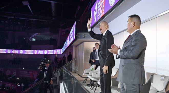 İlham Aliyev, Dünya Judo Şampiyonası’nın açılış törenine katıldı