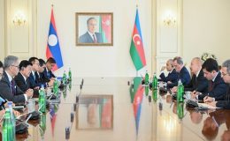 İlham Aliyev, Laos Cumhurbaşkanı ile kapsamlı bir görüşme gerçekleştirdi