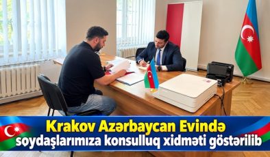 Krakov Azərbaycan Evində soydaşlarımıza konsulluq xidməti göstərilib
