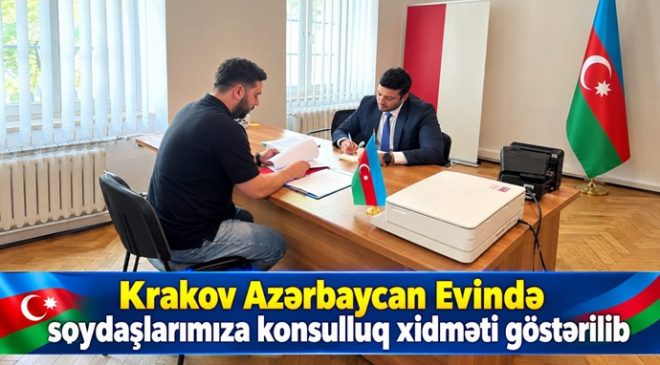 Krakov Azərbaycan Evində soydaşlarımıza konsulluq xidməti göstərilib