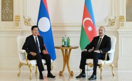 Ilham Aliyev held one-on-one meeting with President of Laos