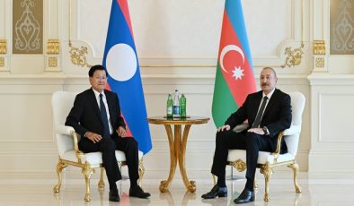 Ilham Aliyev held one-on-one meeting with President of Laos
