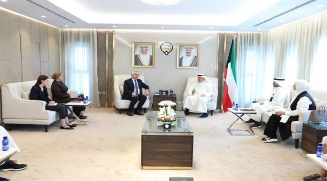 Meeting of the Ambassador with the Minister of State for Communications and Information Technology and Acting Minister of Information and Culture of Kuwait